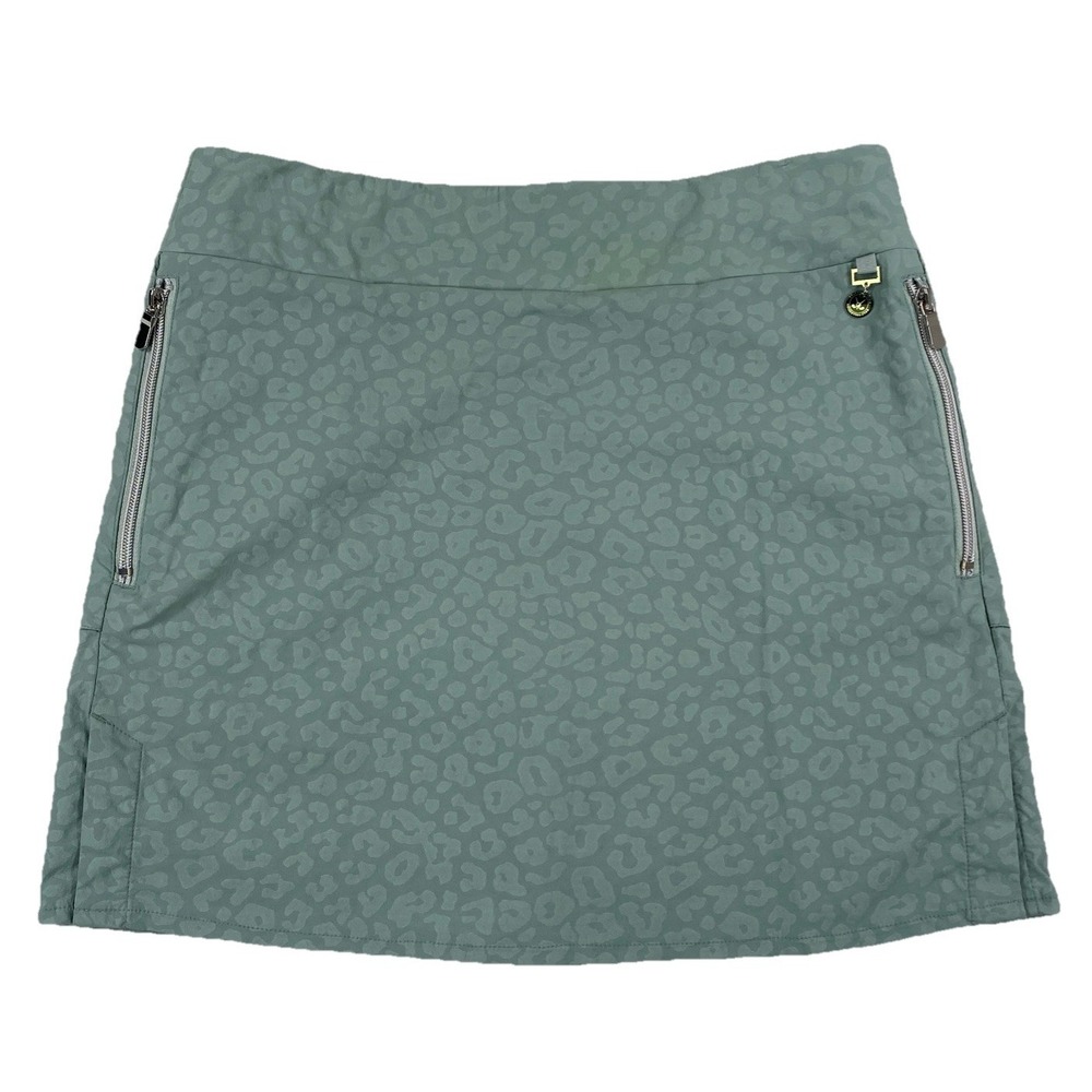 Anatomie Suzzette Skort Golf Collection Skirt Embossed Leopard Green Medium
